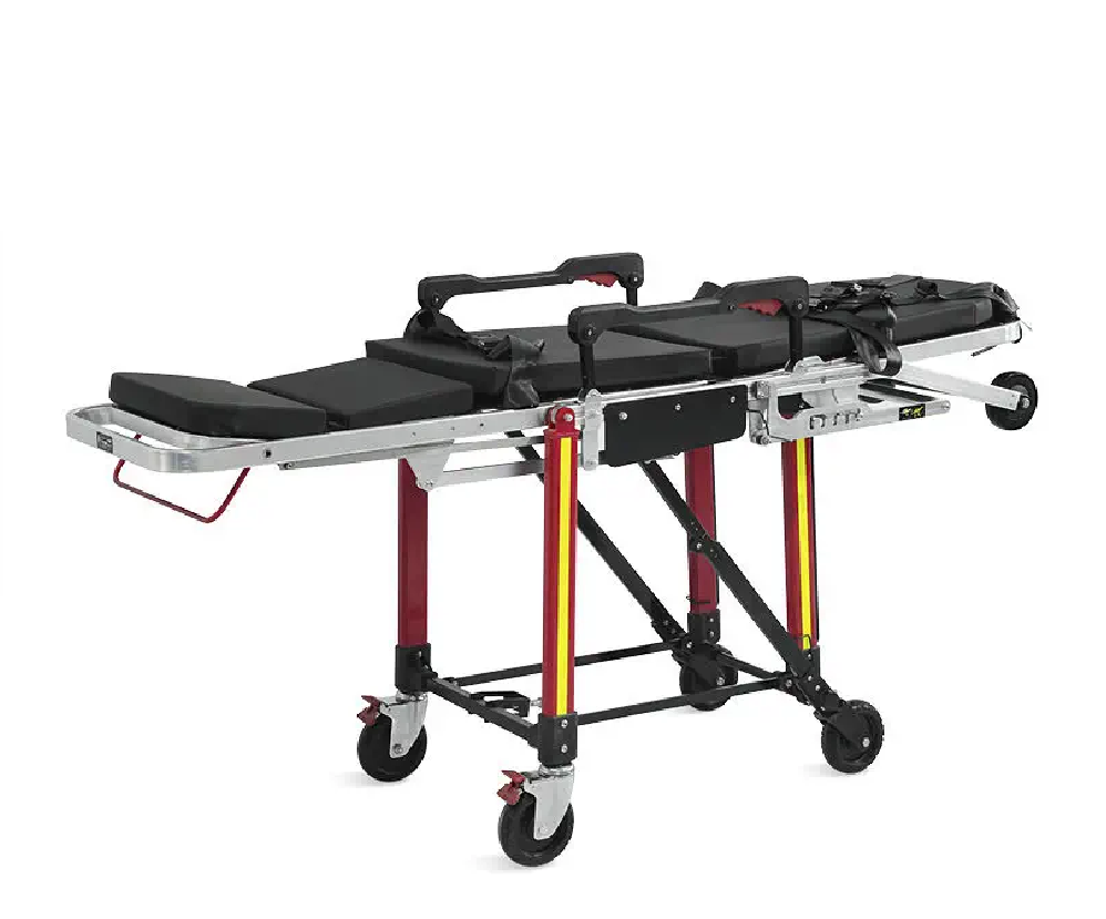 Multi-function SKB039(F) emergency ambulance stretcher with adjustable settings.