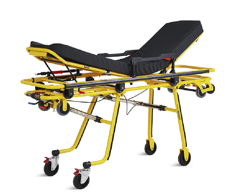 SKB039(H) heavy-duty emergency ambulance stretcher for safe patient transfer.
