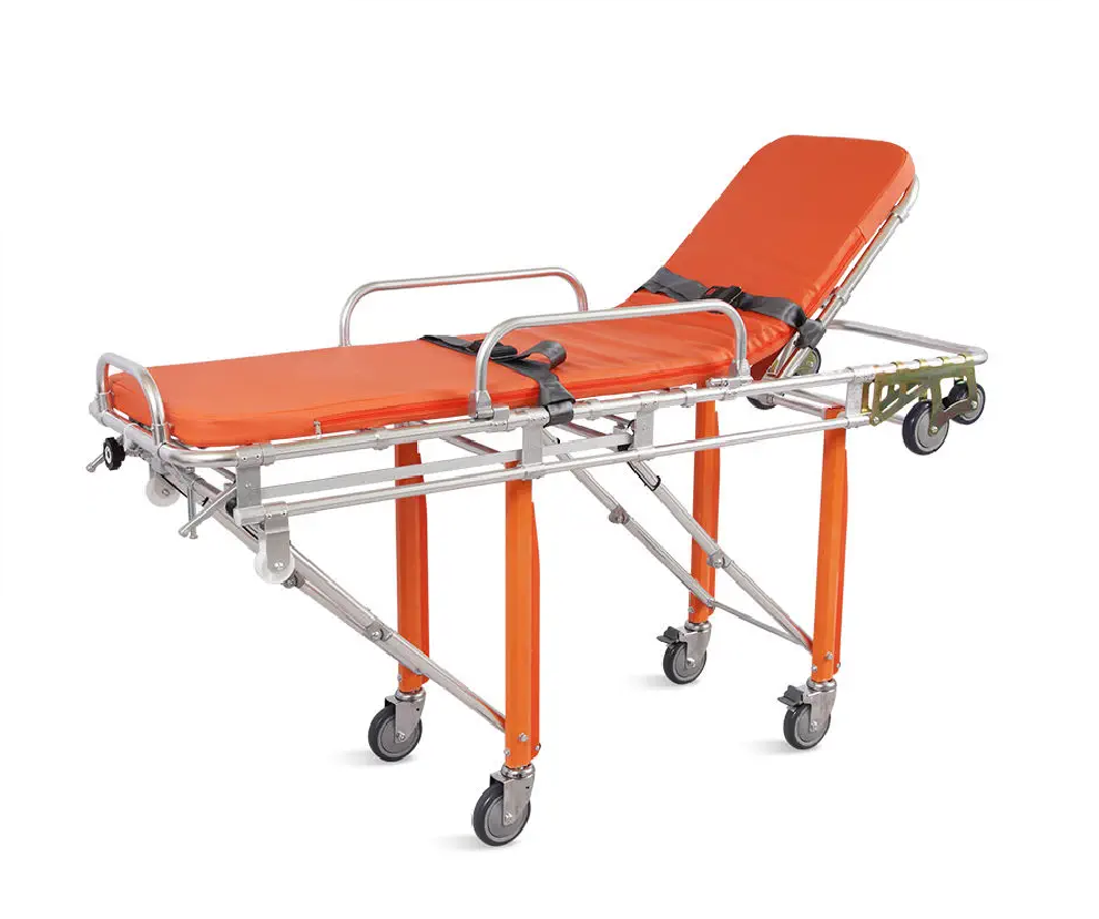 Emergency stretcher trolley SKB039(C) for ambulatory support and patient mobility.